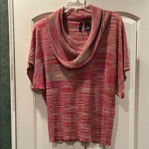 New Directions Multicolor Cowl Neck Sweater